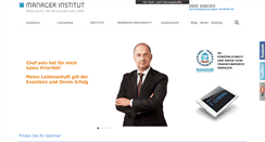Desktop Screenshot of manager-institut.de